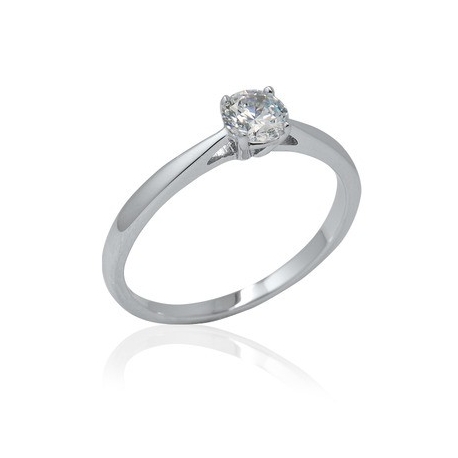 Zásnubní prsten se zirkonem Elegant soliter 11R08111