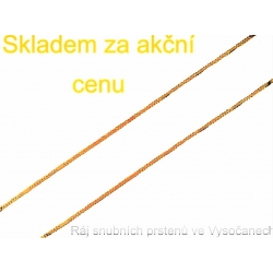 Zlatý řetízek ze žlutého zlata 45 cm