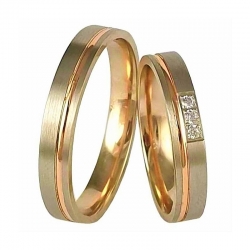 Luxusní zlaté snubní prsteny skladem vel. 52+62